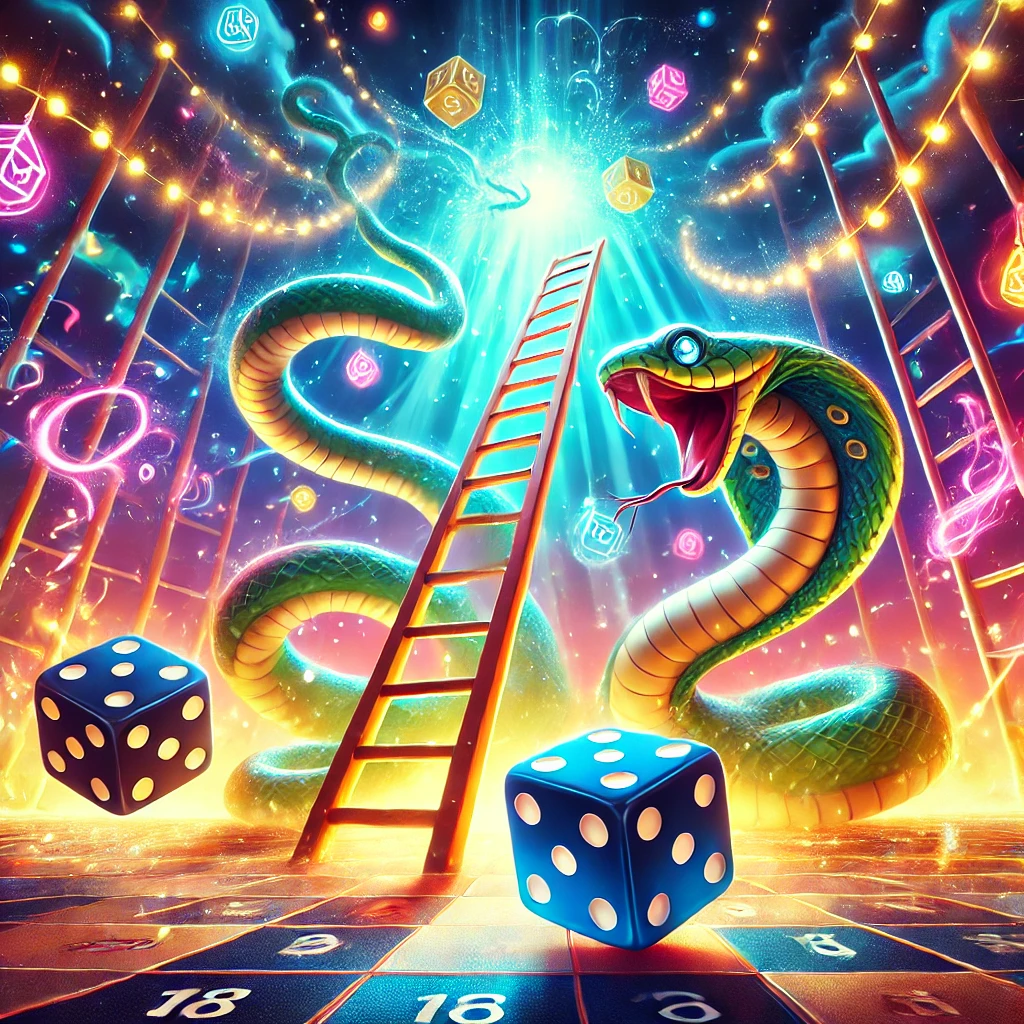 Snakes and Ladders Megadice™ Gamble